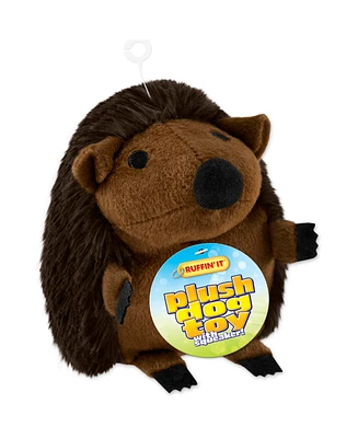 Ruffin' It Plush Dog Toy - Hedgehog