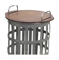 Round Accent Table – Minimalist and Durable Construction