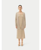 Gobi Cashmere Women's Self-Belt Cashmere Cardigan
