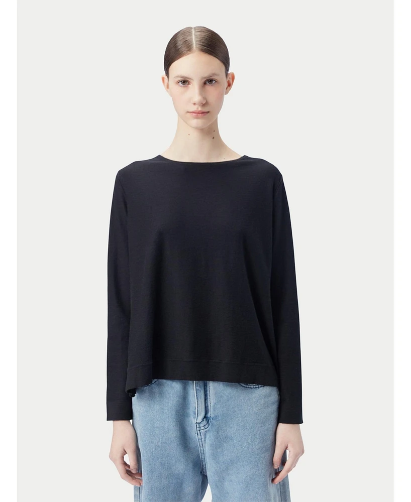 Gobi Cashmere Women's Boatneck Cotton Silk Blend Sweater