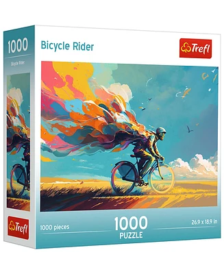Trefl Red 1000 Piece Puzzle - Bicycle Rider