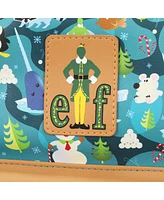 Elf Illustrated North Pole Pattern 11.5" Mini Backpack