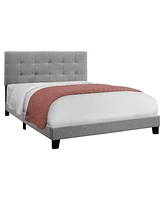Upholstered Bed Frame with Padded Headboard for Bedroom Comfort