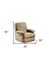 Microfiber Recliner Chair for Cozy Living Room or Bedroom Seating