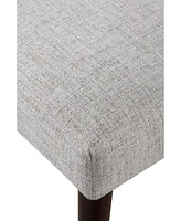 Upholstered Parsons Chair with Solid Wood Legs