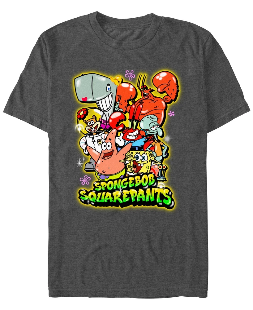 Fifth Sun Men's Airbrush Group Short Sleeve T-Shirt