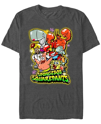 Fifth Sun Men's Airbrush Group Short Sleeve T-Shirt