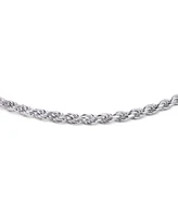 Bling Jewelry Simple Plain Twist Rope Chain Bracelet .925 Sterling Silver 40 Gauge