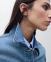 Mango Women's Crop Denim Jacket