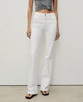Mango Women's Fiona Flared Mid-Rise Jeans