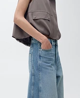 Mango Women's High-Rise Balloon Jeans