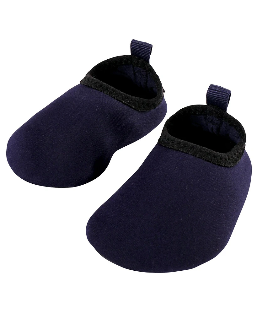 Hudson Baby Boys Water Shoes for Sports, Yoga, Beach and Outdoors, Solid Navy, 6-12M/3-4