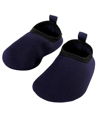Hudson Baby Boys Water Shoes for Sports, Yoga, Beach and Outdoors, Solid Navy, 6-12M/3-4