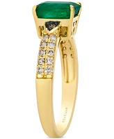 Le Vian Costa Smeralda Emerald (1-1/5 ct. t.w.) & Diamond (1/4 ct. t.w.) Ring in 14k Yellow Gold