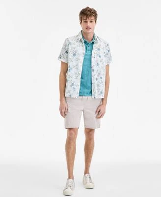 Sun Stone Mens Textured Polo Shirt Relaxed Fit Cargo Shorts Clyde Floral Shirt Exclusively At Macys