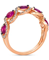 Le Vian Passion Ruby (1-1/4 ct. t.w.) & Nude Diamond (1/2 ct. t.w.) Ring in 14k Rose Gold