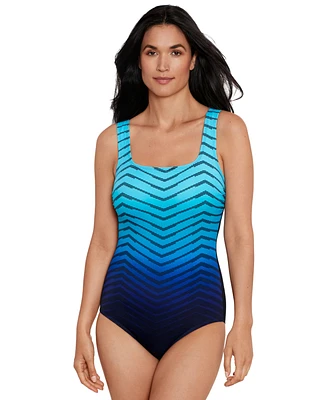 Shape Solver Sport by Mimi Flamingo Women's Prism Change Scoopneck Swimsuit