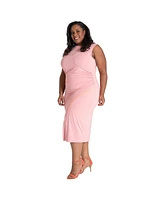 Poetic Justice Plus Stretch Knit Sheath Dress