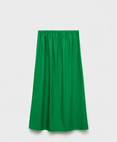 Mango Women's Flared Cotton Skirt