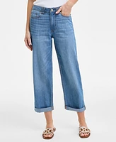 Tommy Hilfiger Women's Relaxed-Fit Utility Chambray Jeans