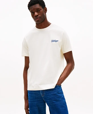 Tommy Hilfiger Men's Relaxed Fit Short Sleeve Crewneck Logo Graphic T-Shirt