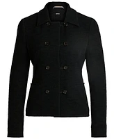 Boss by Hugo Women's Extra-Slim-Fit Tweed Jacket