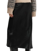 Boss by Hugo Boss Women's Crinkled Midi-Length Skirt