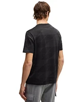 Boss by Hugo Boss Men's Two-Tone Jacquard T-Shirt