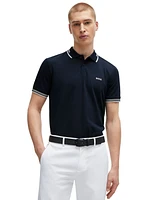 Boss by Hugo Men's Stretch-Cotton Slim-Fit Polo