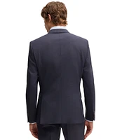 Boss by Hugo Men's Micro-Patterned Stretch Cloth Slim-Fit Suit