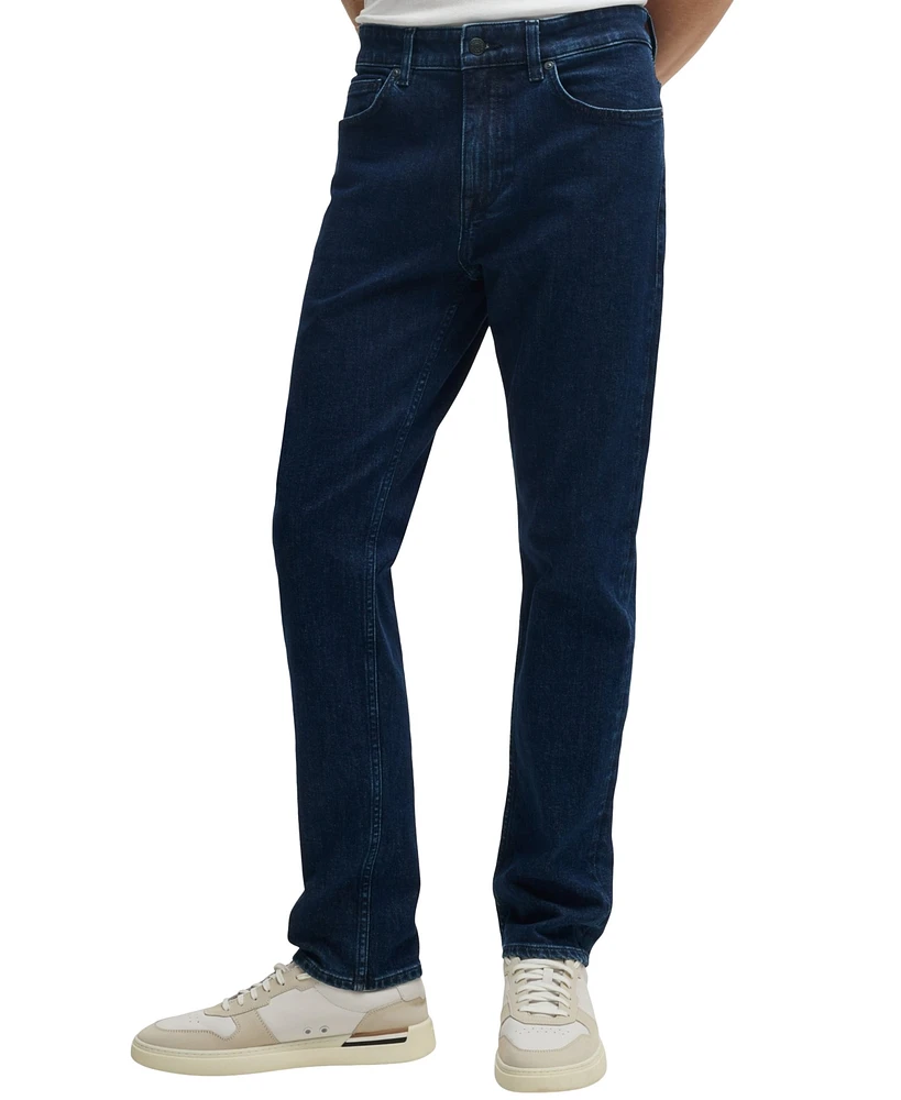 Boss by Hugo Men's Slim-Fit Indigo Blue Jeans