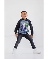 Eternals Little Boys Fleece Pullover Hoodie with Cape 3D nose