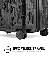 Elle Wayfarer 3-Piece Expandable Monogram Spinner Luggage Set