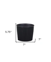 Modern Round Plastic Planter for Home Garden and Patio Decor