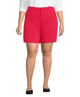 Lands' End Plus Classic 7" Chino Shorts