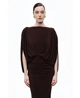 Nocturne Women's Draped Maxi Dress