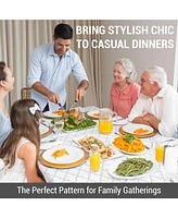 Hlc.me Modena Fabric Tablecloth, Jacquard Fabric Table Cloth for Rectangle Table, Advanced Water Resistance, Fade, Wrinkle