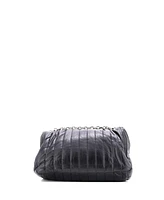 Pre-Owned Balenciaga Medium Monaco Chain Flap Shoulder Bag Quilted Leather