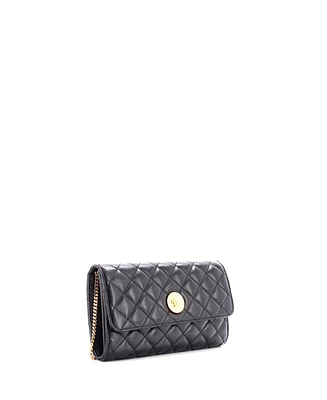 Pre-Owned Versace Icon Wallet on Chain Quilted Leather