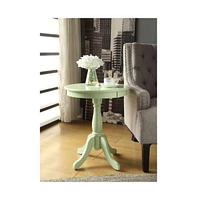 Wood Pedestal End Table – Classic Design for Side Use Home Decor