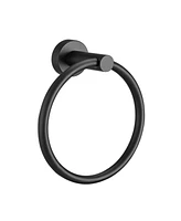Wall-Mount Towel Ring & Toilet Paper Holder – Stainless Steel Design
