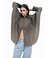 Nocturne Women's Embroidered Flowy Shirt
