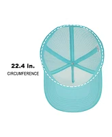 Chill Beach Vibes White & Aqua Foam Trucker Hat
