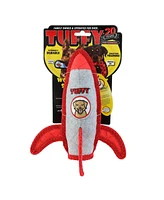Tuffy Transportation Rocket, Durable Plush Dog Toy