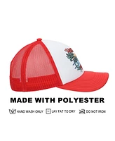 Hawaii Coast White & Red Foam Trucker Hat
