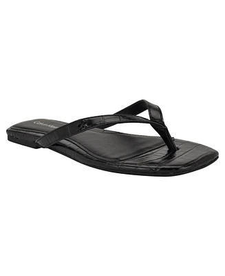 Calvin Klein Women's Stelea Flat Thong Sandals