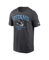Nike Men's Anthracite Tennessee Titans Helmet Essential T-Shirt