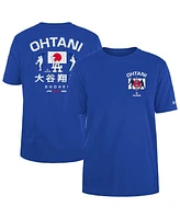 New Era Men's Shohei Ohtani Royal Los Angeles Dodgers Japan Flag T-Shirt