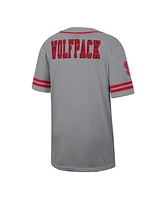 Colosseum Men's Gray Nc State Wolfpack Free Spirited Baseball Jersey