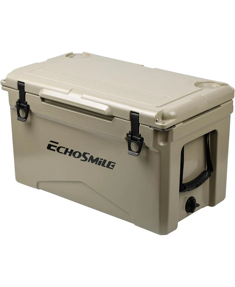 EchoSmile 25/30/35/40 Quart Rotomolded Cooler, 5 Days Protale Ice Cooler, Ice Chest Suit for Bbq, Camping, Pincnic, and Other Outdoor Activities